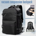 Vacuum Backpack Travel Bag for Men Large Capacity Backpack Business Laptop Backpack Women Men Expandable Backpack School Bag